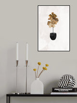 Black and gold house plant 6 Poster och Canvastavla