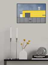 Yellow and Grey Poster och Canvastavla