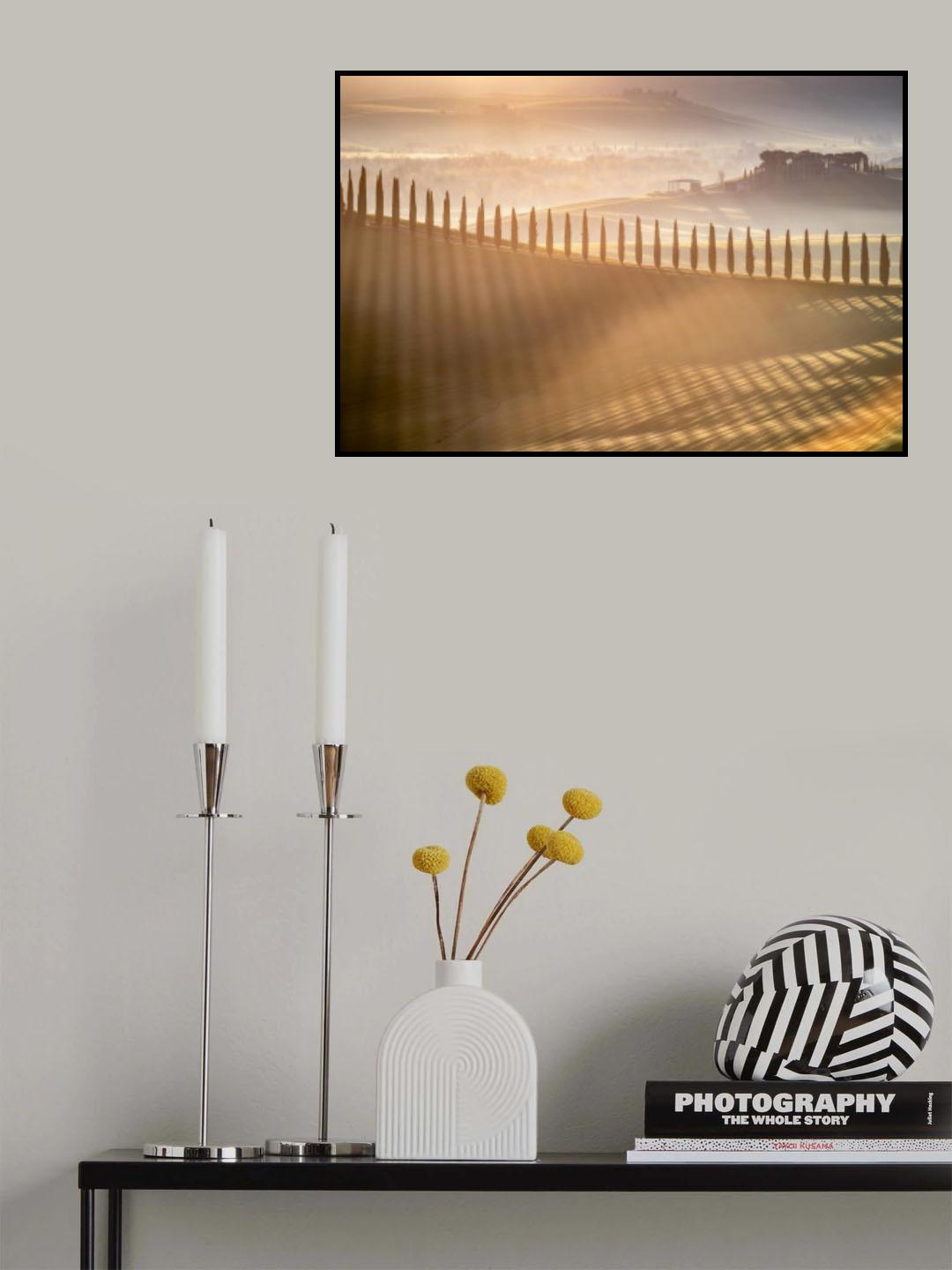 Tuscan Sunrise Poster och Canvastavla