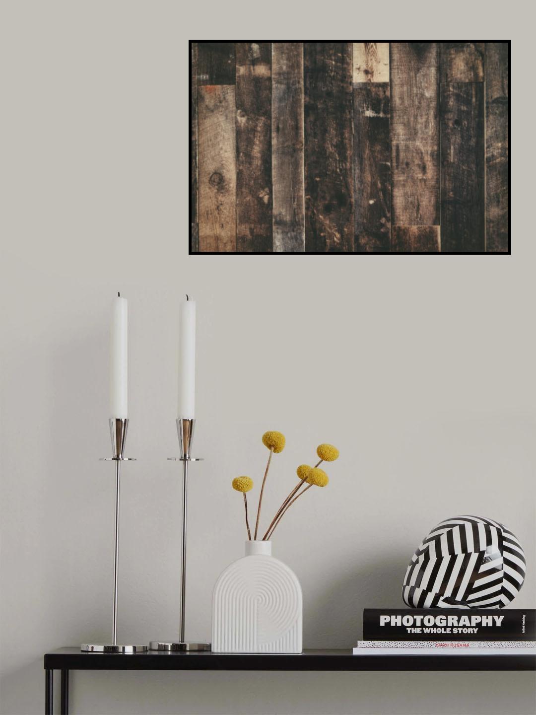 Wood Texture Poster och Canvastavla