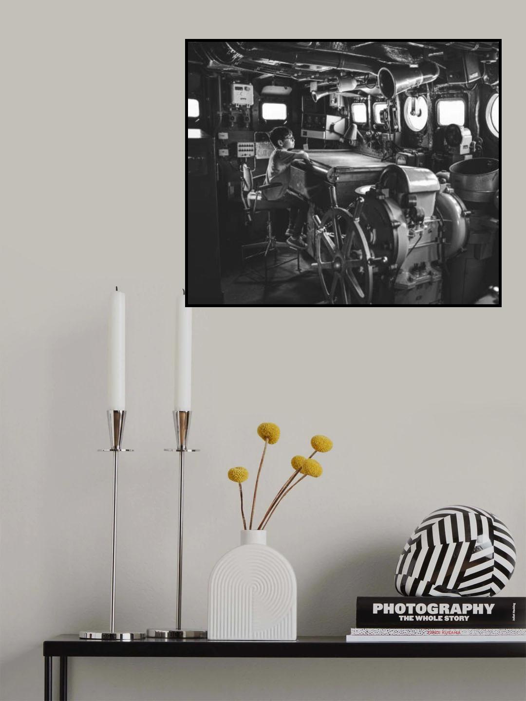 The child and the warship Poster och Canvastavla