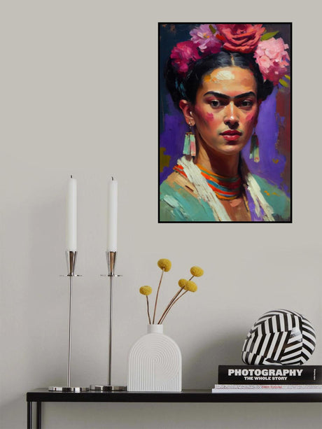 Portrait Of Frida Poster och Canvastavla