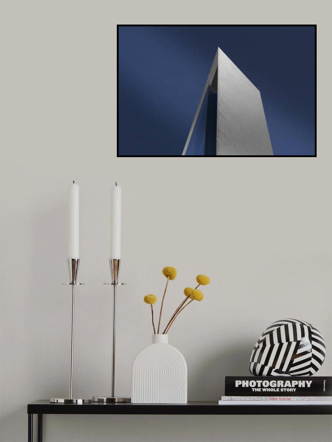 Futuristic Building Poster och Canvastavla