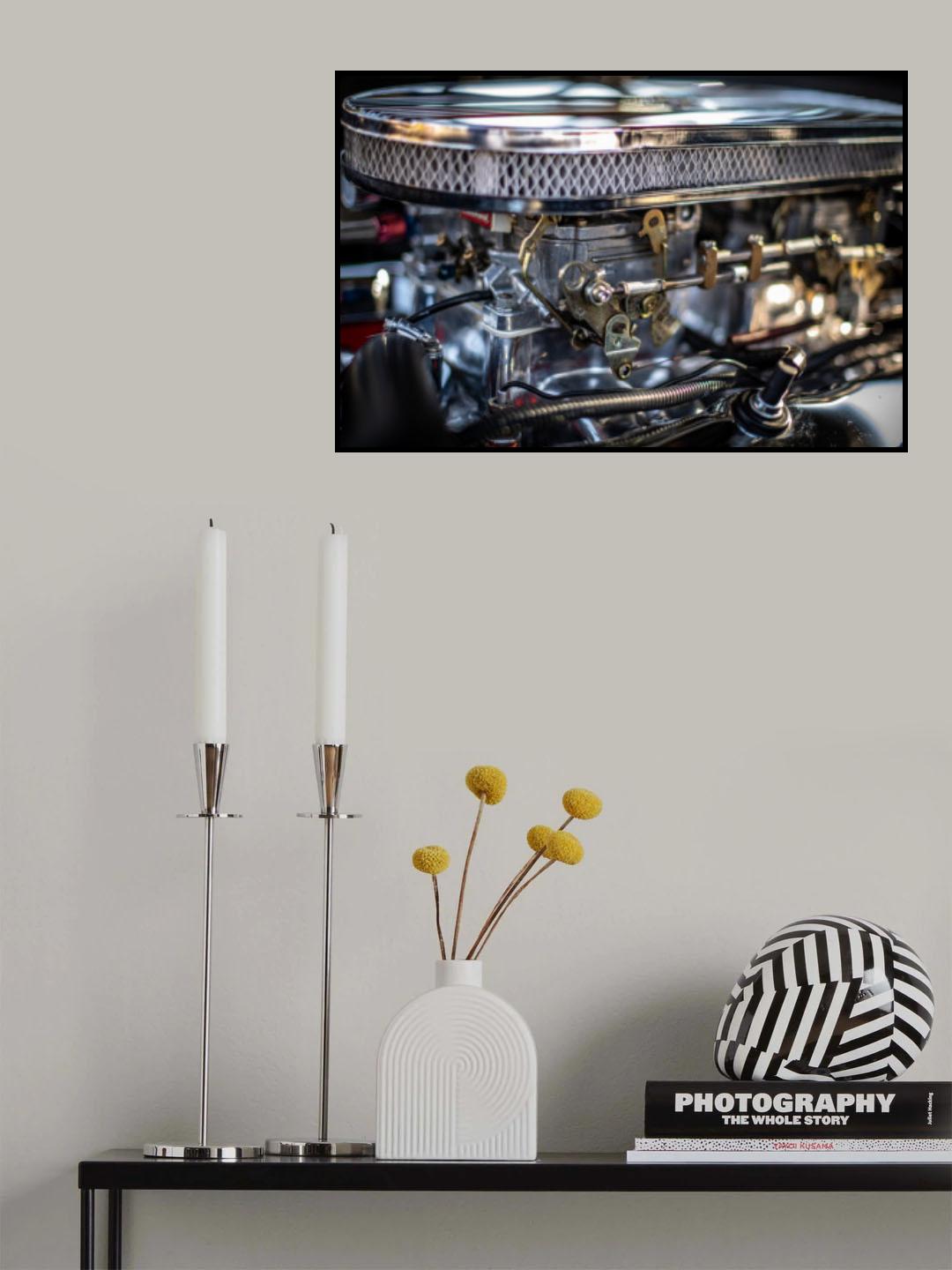 Auto Engine Poster och Canvastavla