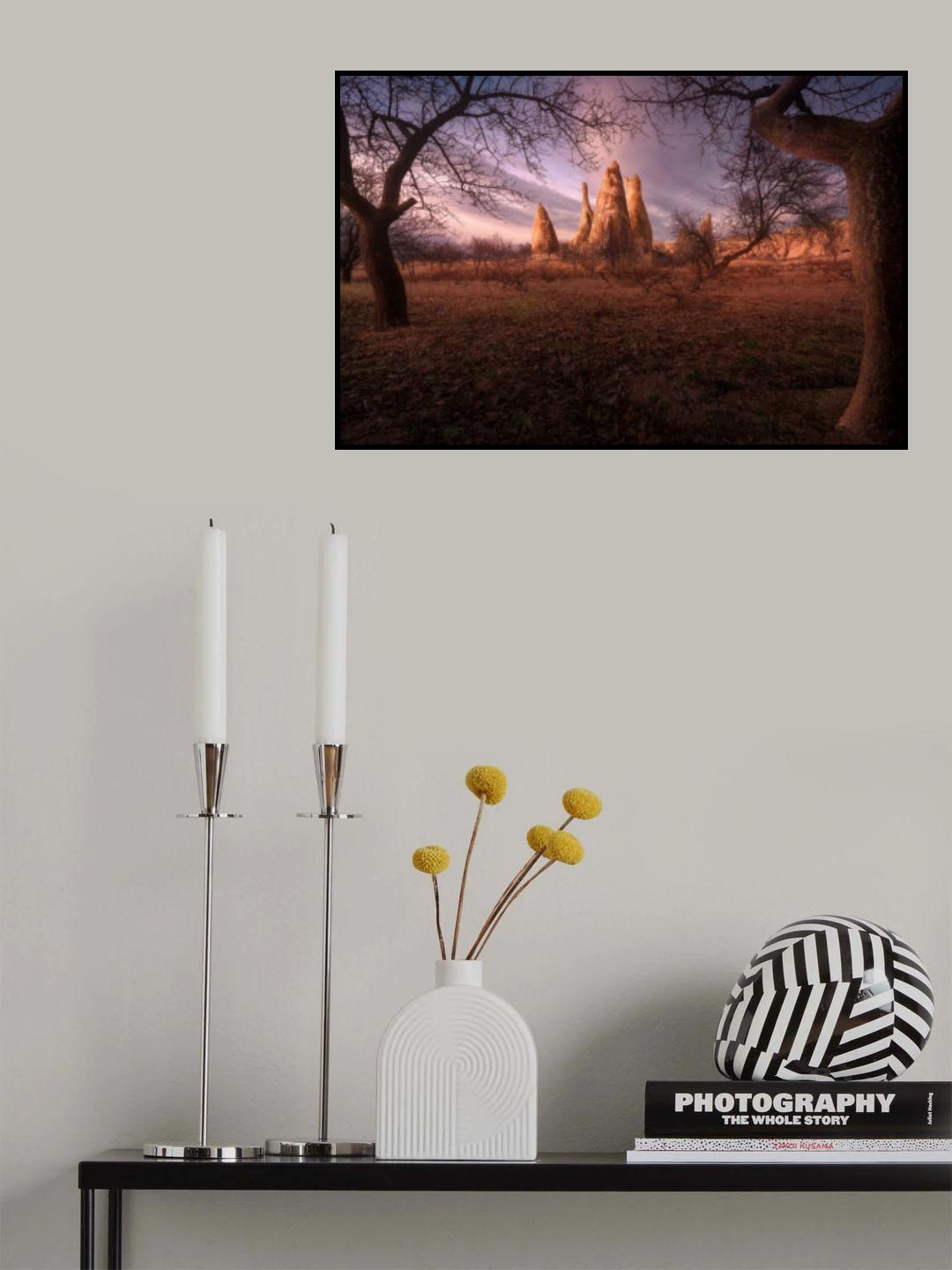 Sunset over Cappadocia Poster och Canvastavla