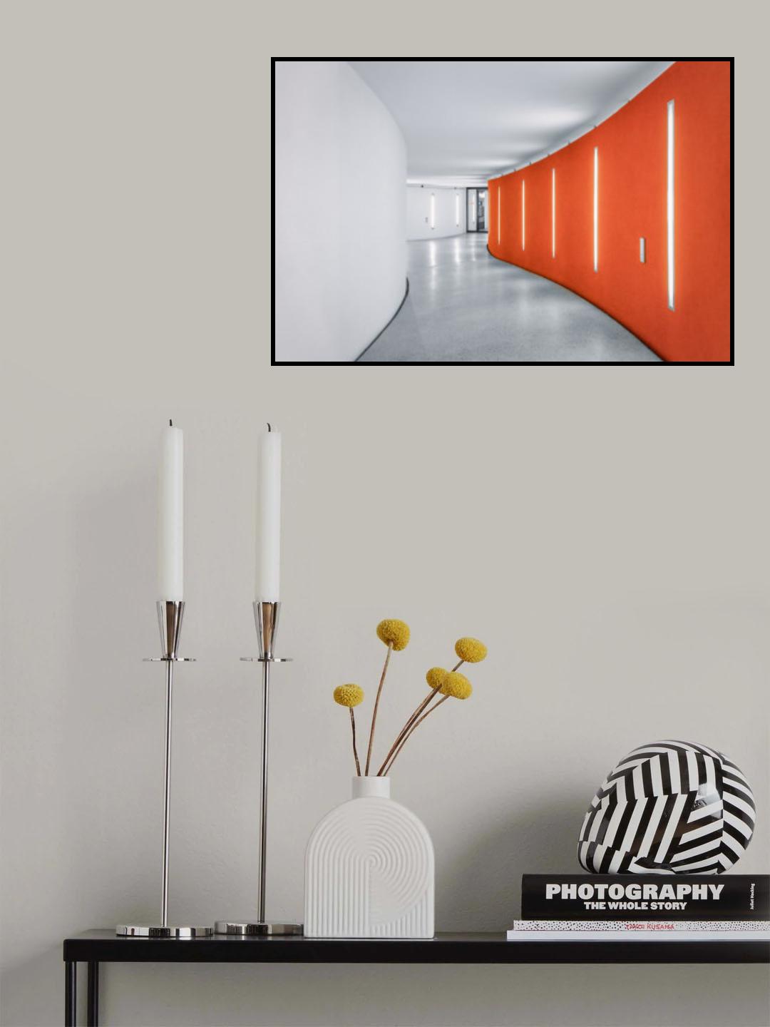 Orange Static Poster och Canvastavla