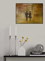 in black with a bow Poster och Canvastavla