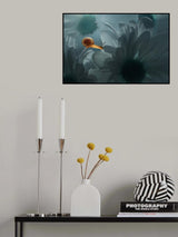 Snail With Flowers Poster och Canvastavla
