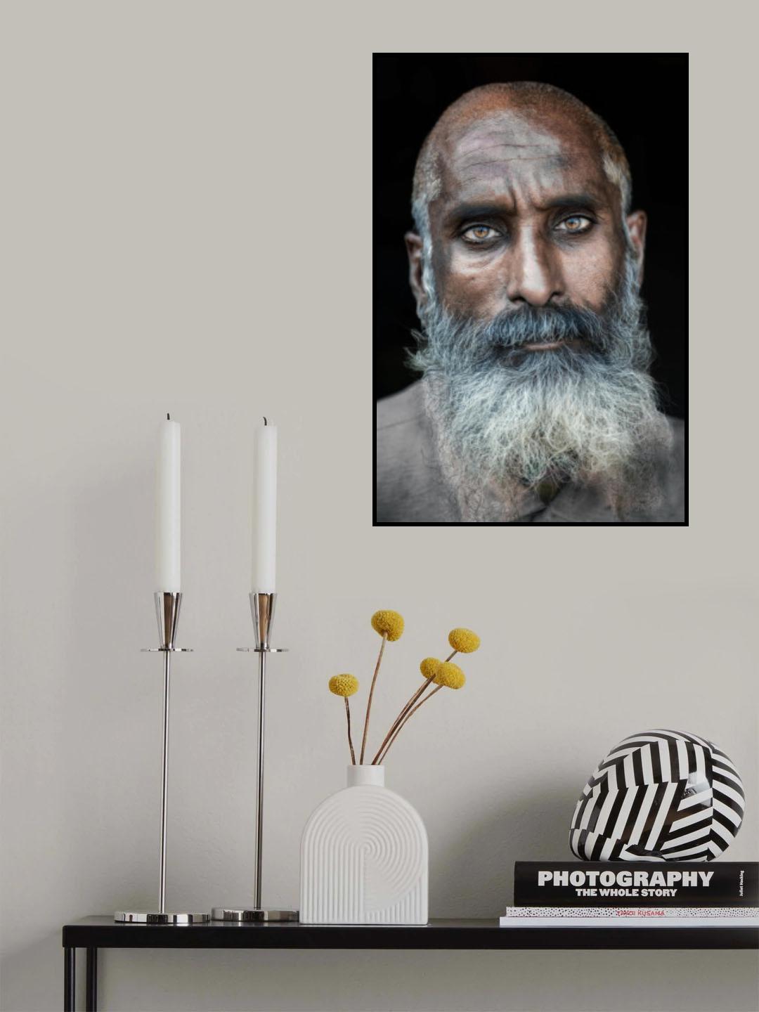 Portrait of a man of Lahore Poster och Canvastavla