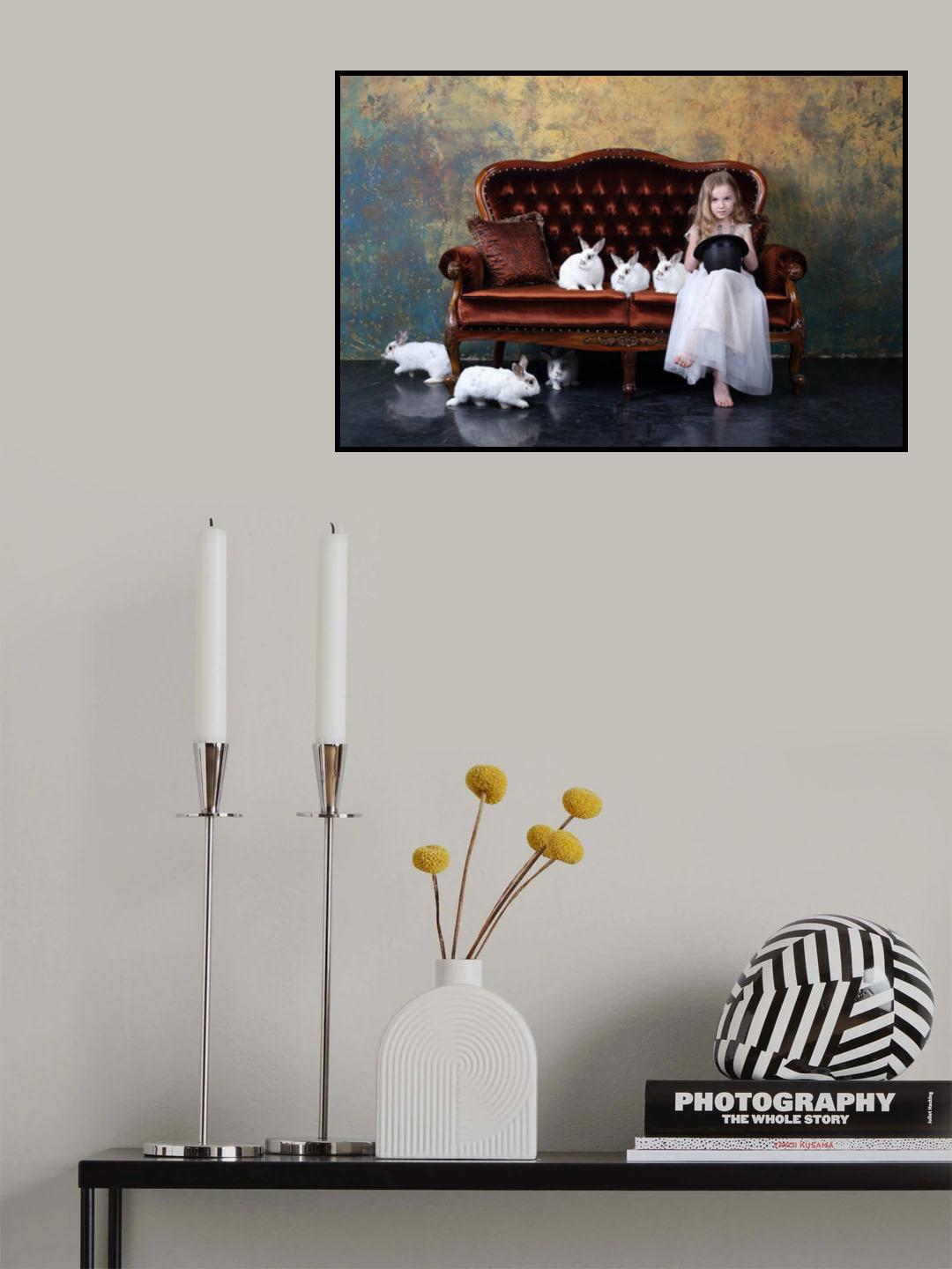 "The riddle" or "How many rabbits are there on the photo"? Poster och Canvastavla