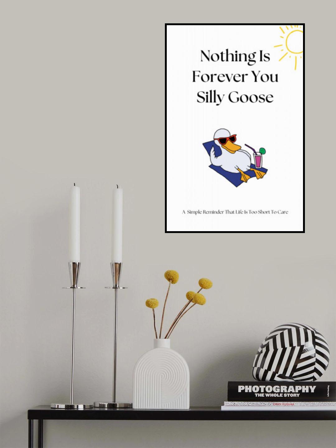 Nothing Is Forever Print Poster och Canvastavla