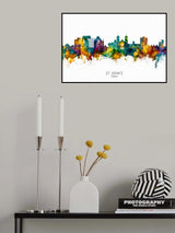 St John's Canada Skyline Poster och Canvastavla