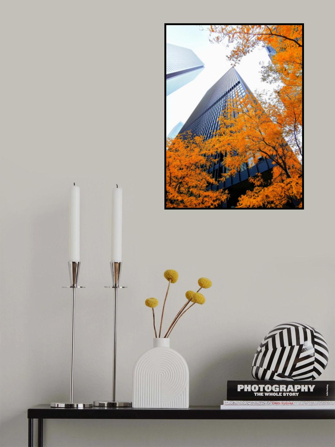 Autumn in the City Poster och Canvastavla