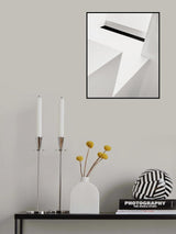 white shapes Poster och Canvastavla
