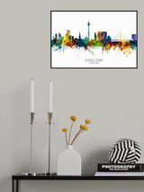 Düsseldorf Germany Skyline Poster och Canvastavla