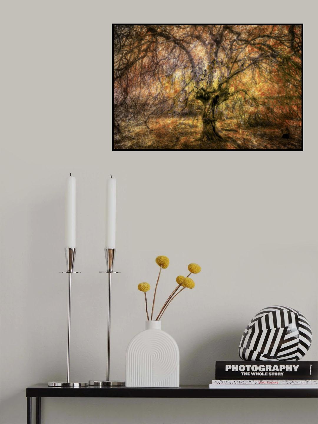 Abstraction Weeping Beech Poster och Canvastavla