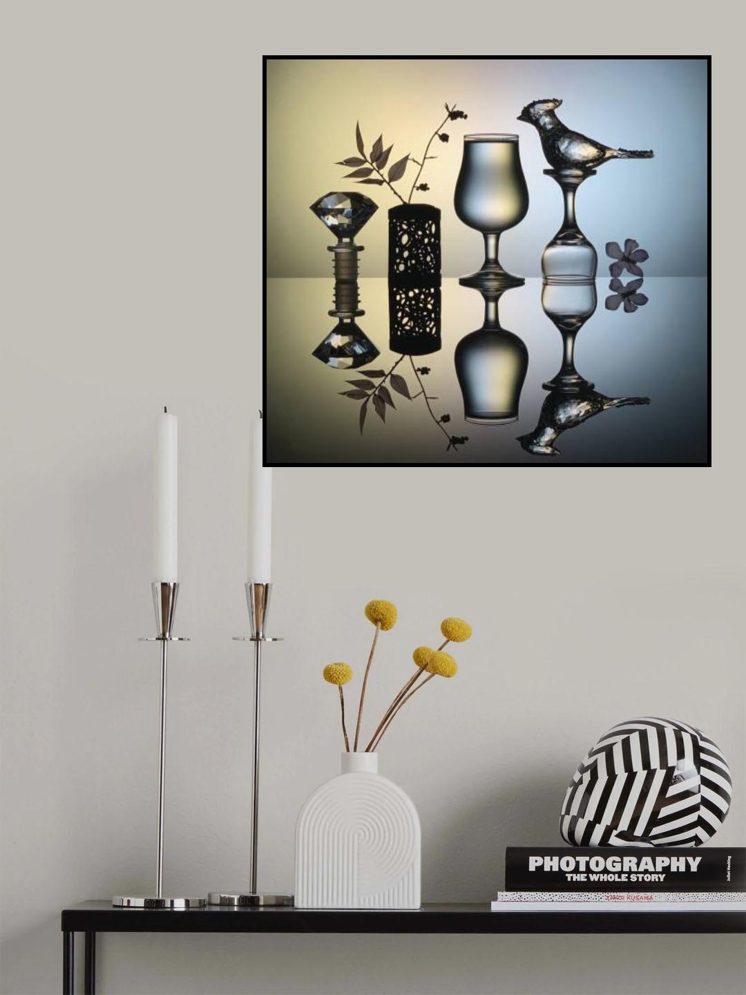 Bird and Glass Poster och Canvastavla