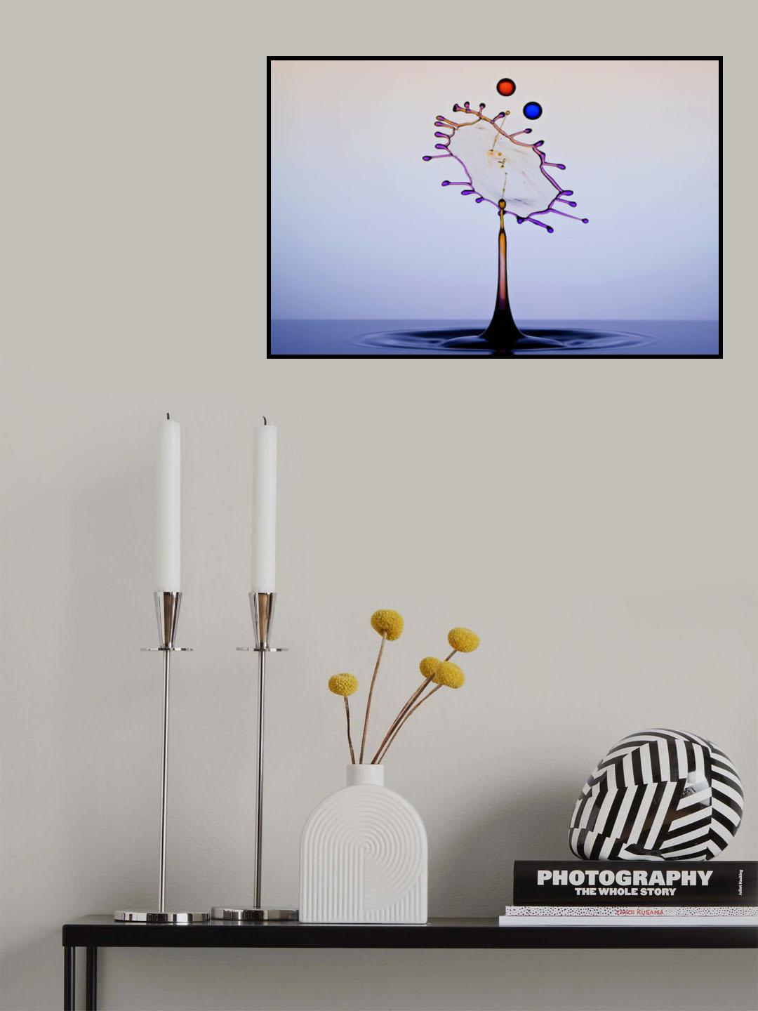 Full Color of the Water Drops Poster och Canvastavla