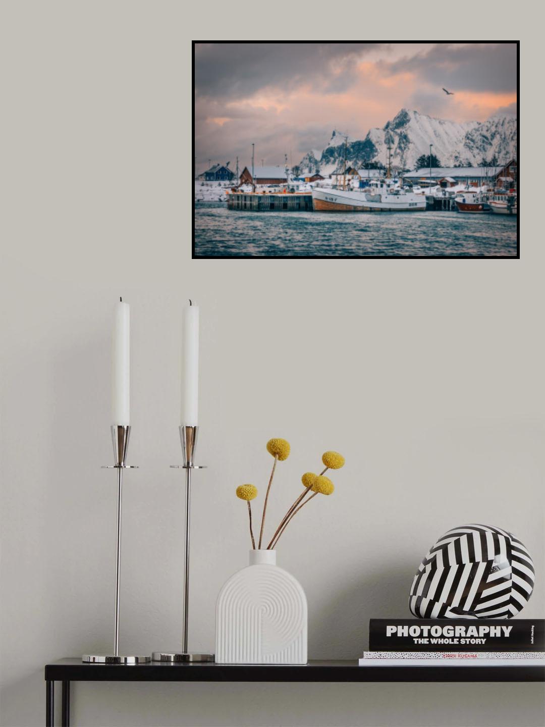 Twilight Harbour Poster och Canvastavla