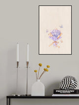 Hydrangea purple flower lock Poster och Canvastavla