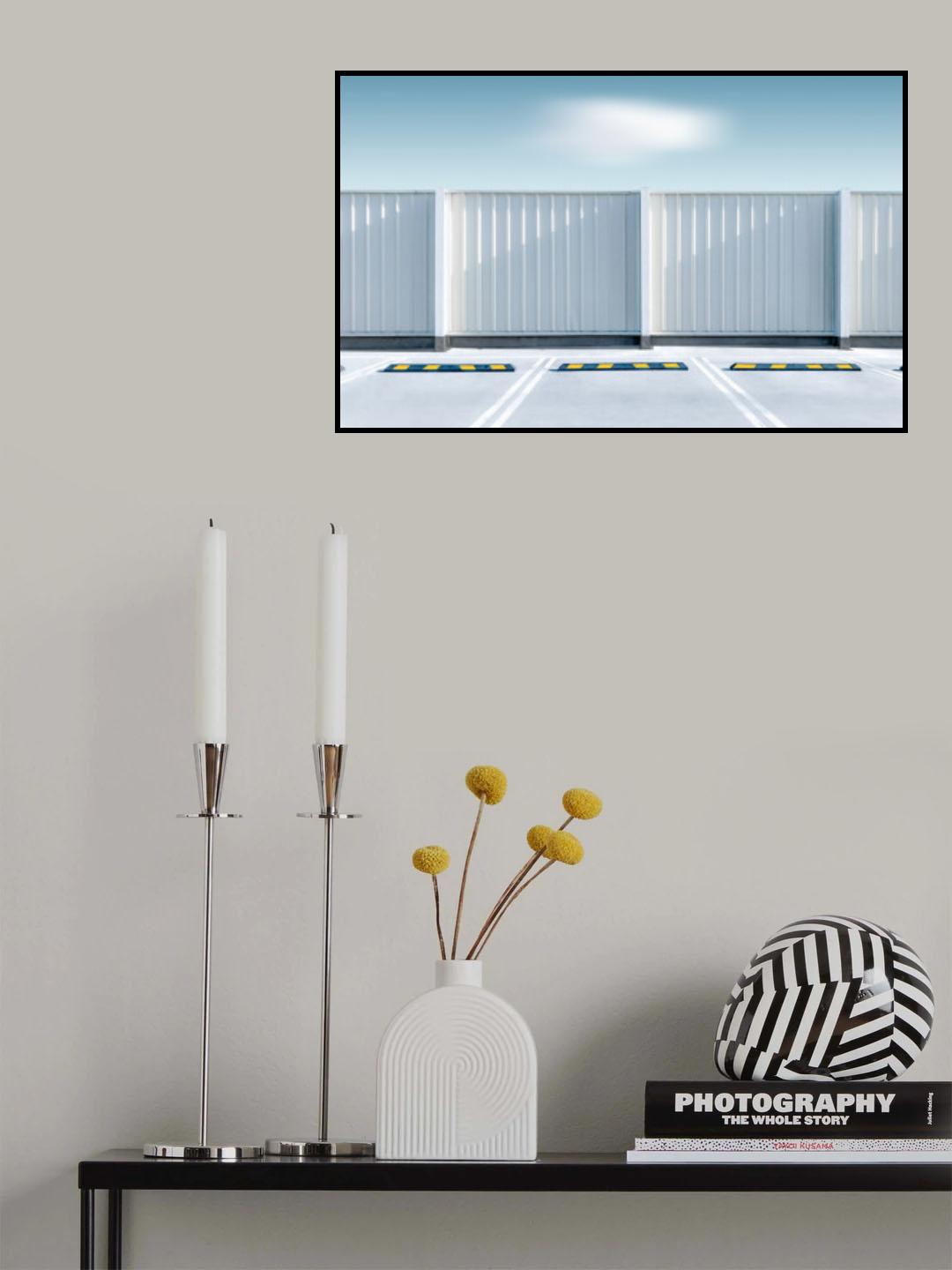 cloud and Parking lot Poster och Canvastavla