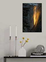 golden waterfall Poster och Canvastavla