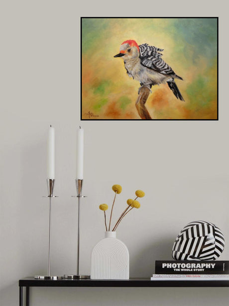 Pretty Woodpecker Poster och Canvastavla
