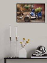 The work in Africa is woman. Poster och Canvastavla
