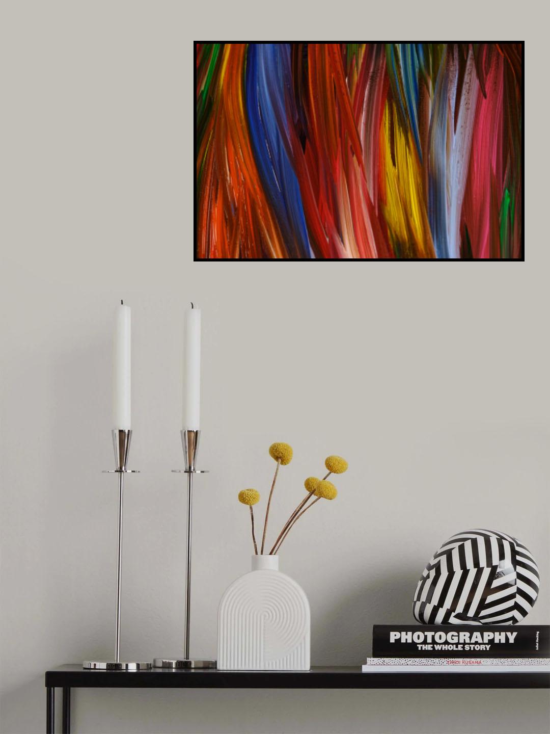 colorful abstract painting Poster och Canvastavla