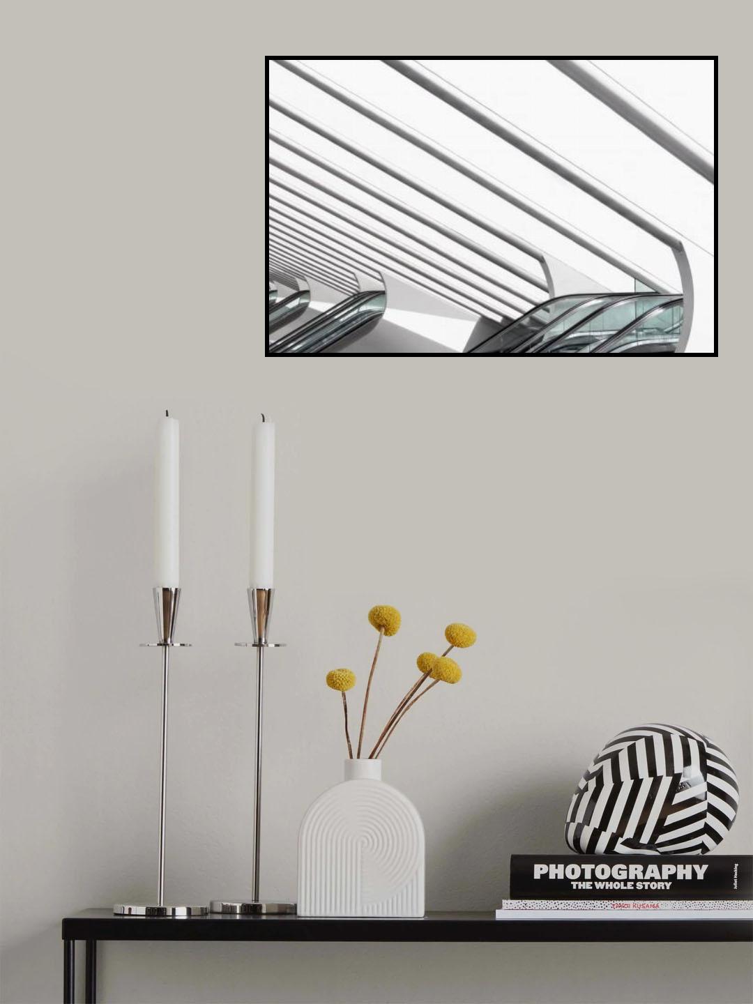 Moving Stairs Poster och Canvastavla