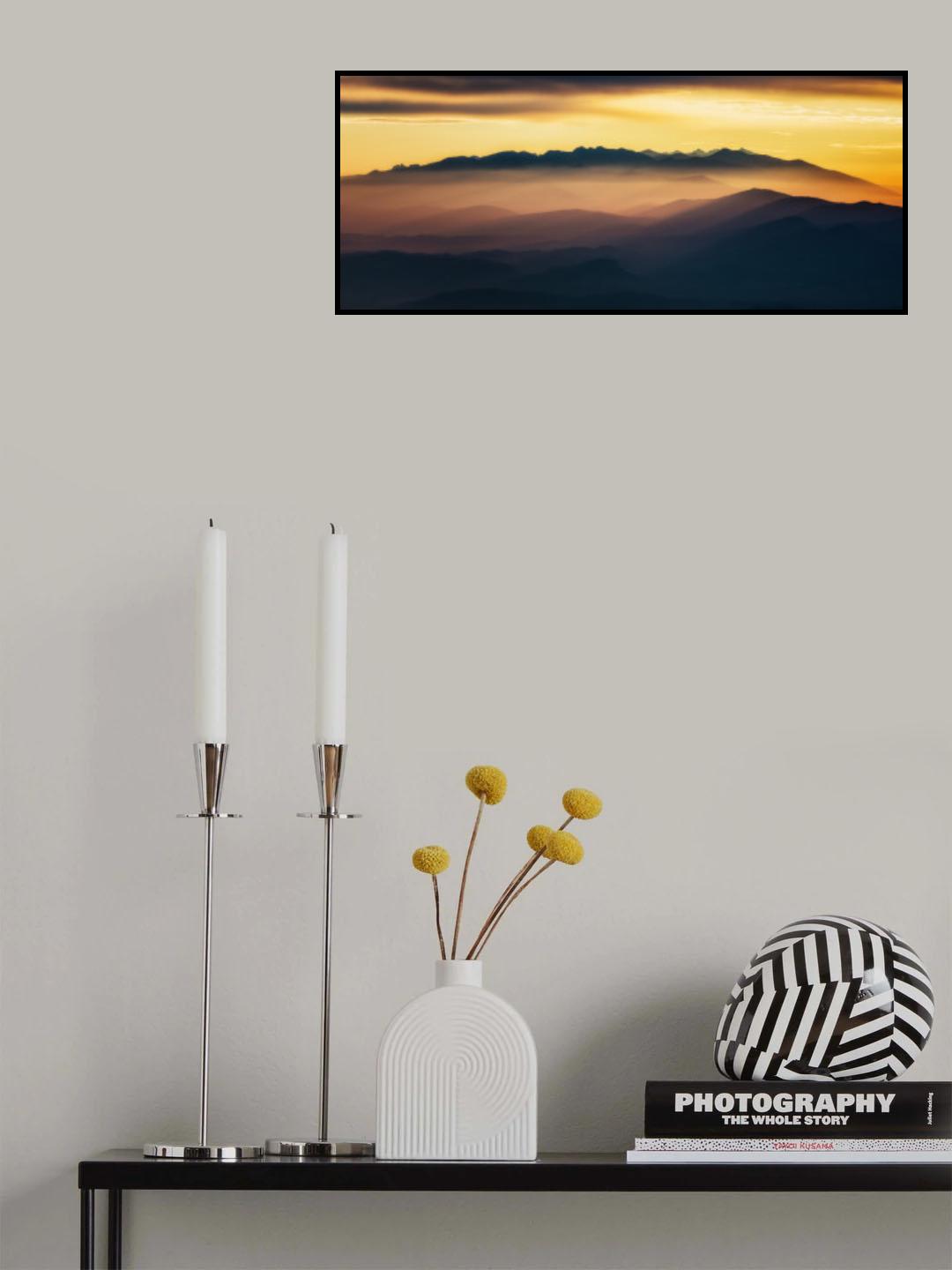 Mountains in the morning light... Poster och Canvastavla