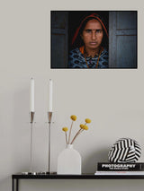 Door And Woman Poster och Canvastavla