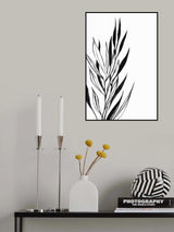 Anchali leaves line art Poster och Canvastavla