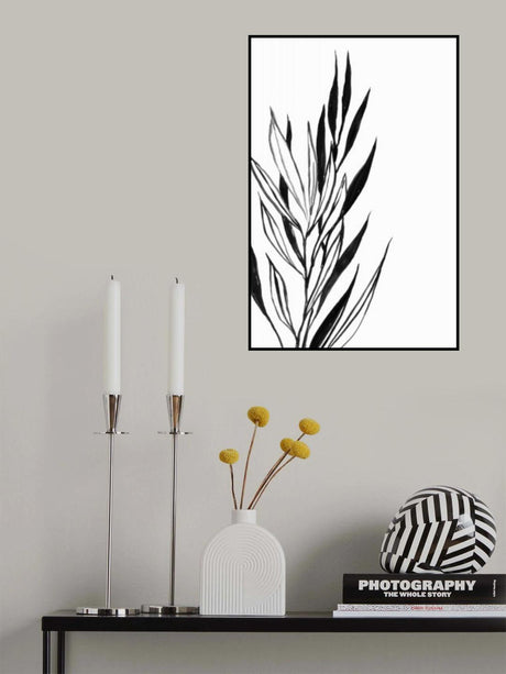 Anchali leaves line art Poster och Canvastavla