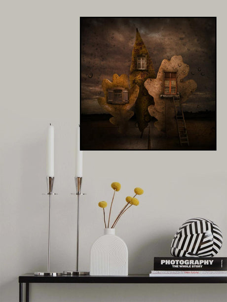 Autumn house Poster och Canvastavla