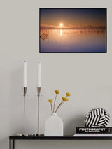 Sunrise over the lake Poster och Canvastavla