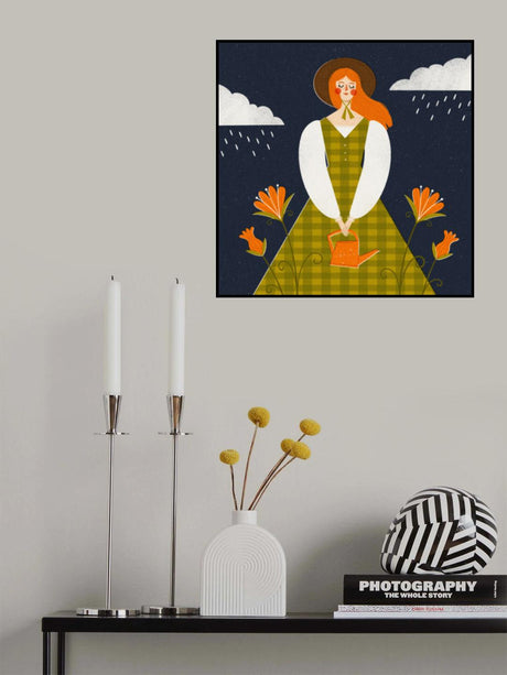 Autumn Girl Poster och Canvastavla