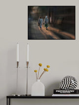 Old Town at Sunset Poster och Canvastavla