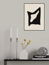Distorted Black Poster och Canvastavla
