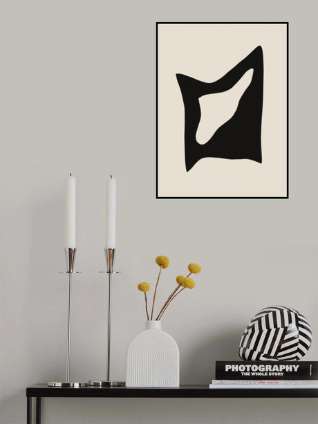 Distorted Black Poster och Canvastavla