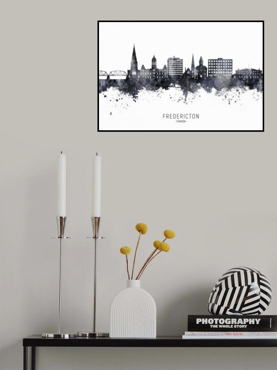 Fredericton Canada Skyline Poster och Canvastavla