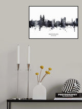 Magdeburg Germany Skyline Poster och Canvastavla