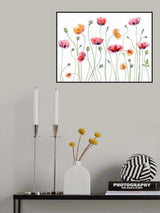 Papaver party Poster och Canvastavla