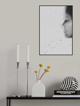 Selfportrait in black and white Poster och Canvastavla