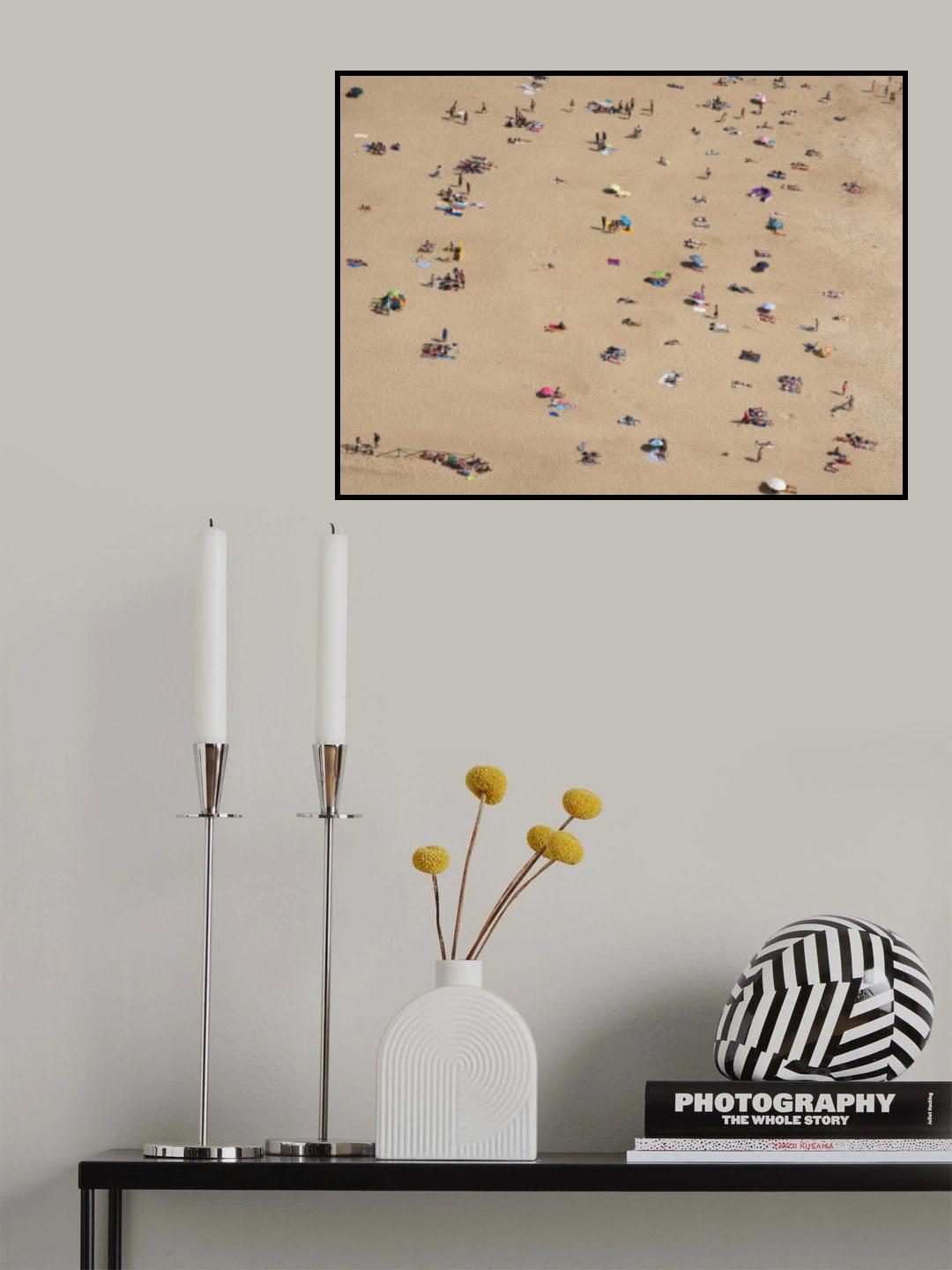 Colorful summer beach Poster och Canvastavla