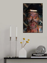 Tattooed Konyak Headhunter Poster och Canvastavla
