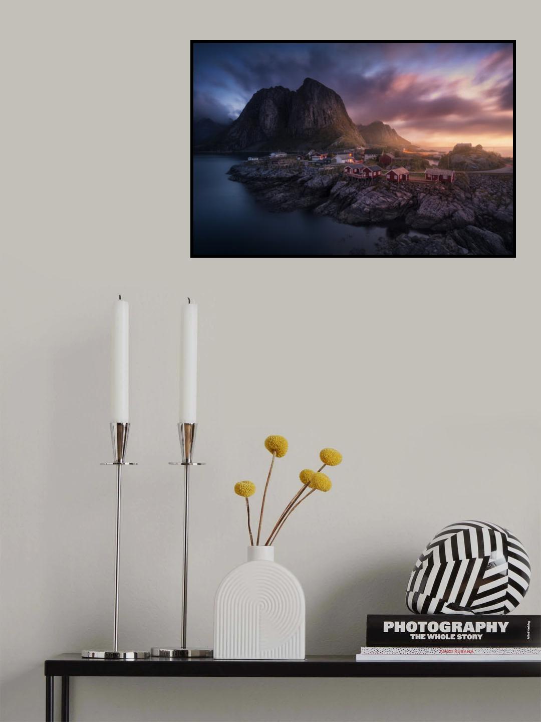 Hamnoy Dawn Poster och Canvastavla