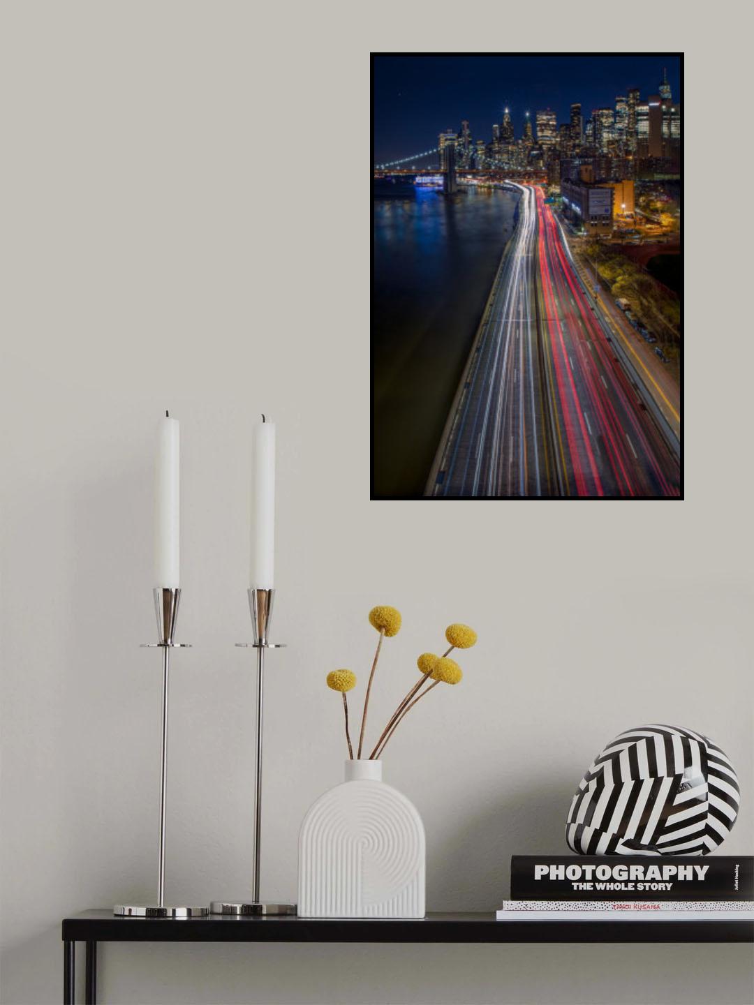 Brooklyn Busy Traffic Poster och Canvastavla