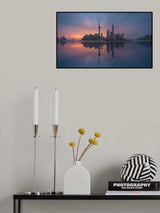 Sunrising Shnaghai Poster och Canvastavla