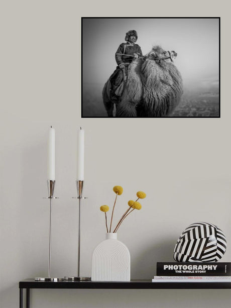 Farmer and His Camel Poster och Canvastavla